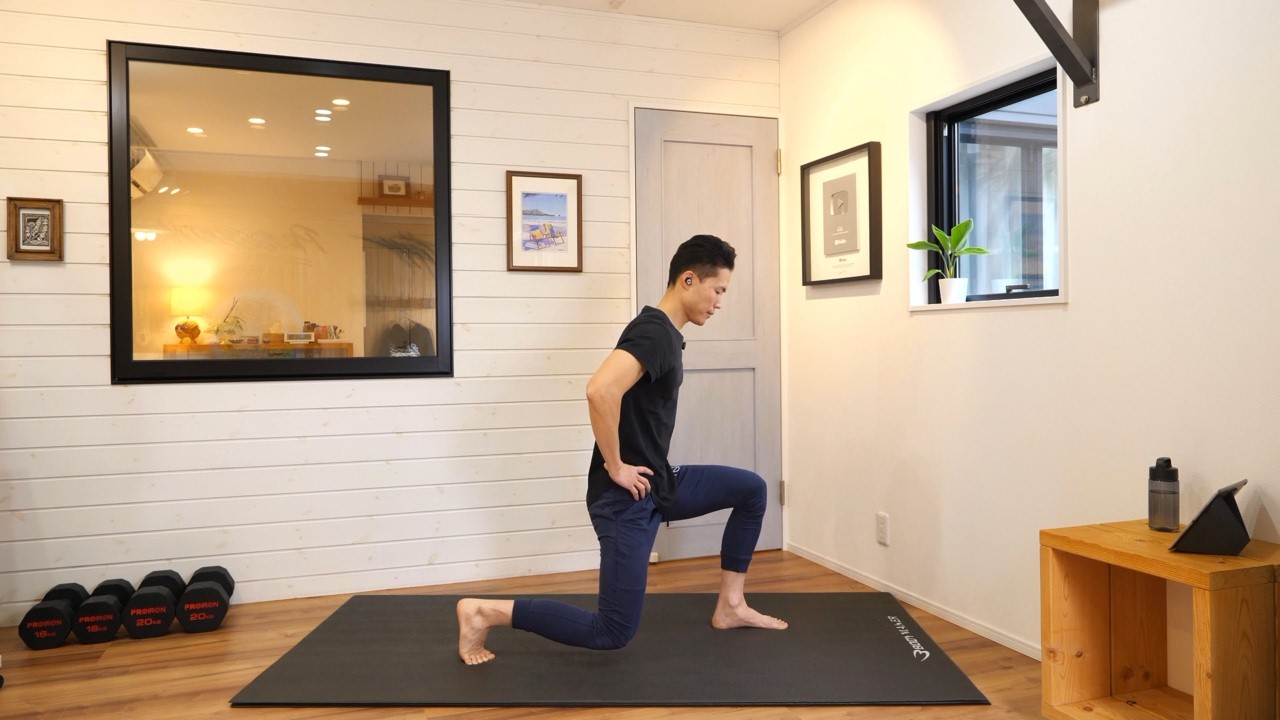 【3/23（月）｜BPMトレーニング】足腰と下腹部を短時間で引き締め！疲れ知らずの体を作るBPM筋トレ（ランジ・体幹・下腹部）