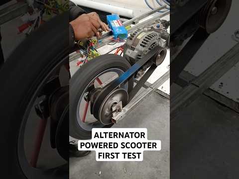 Alternator Powered Scooter, First Test, #foryou #fyp