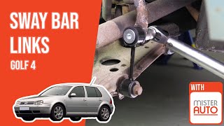 Youtube thumbnail of video "How to replace the sway bar links Golf 4 🚗"