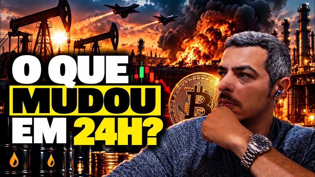 Bitcoin AGORA - O que MUDOU em 24hs - Conflito IRÃ Petróleo Rússia e Israel