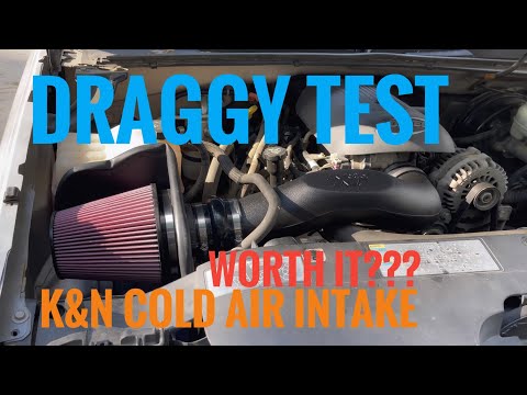 K&N Cold Air Intake Intsall on Chevy Silverado 5.3 V8 Is It Worth It??? DRAGGY 1/4 MILE TESTING