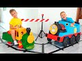 Vlad And Niki Play With Toy Trains