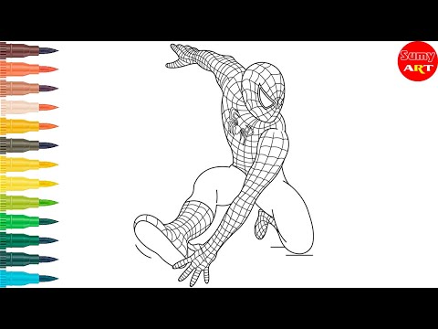 🕷️ Spiderman Coloring for Kids 🎨 | Superheroes Coloring Pages 🌟 | Sumy Art