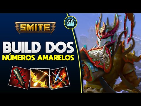 A build dos NÚMEROS AMARELOS! ERLANG JUNGLER - ⚡ Smite BR Conquista
