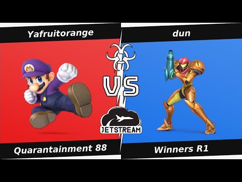 Quarantainment 88 Winners R1 - Yafruitorange (Mario) Vs dun (Samus) - SSBU
