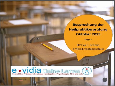 Heilpraktikerprüfung Oktober 2025 Fragen 1-20