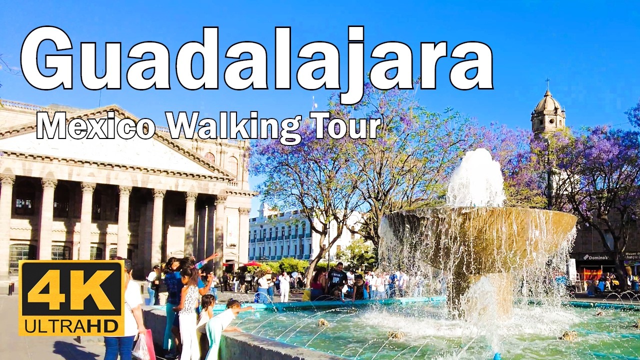 Immersive street-level walking tour through Guadalajara, Mexico, showcasing authentic urban landscapes, local architecture, and the vibrant atmosphere of the city's neighborhoods