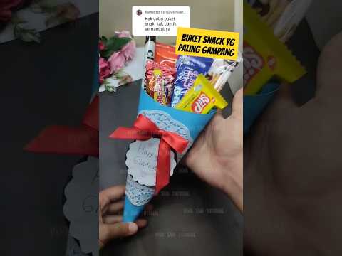 ide kado wisuda buket snack simpel #giftideas #idekado #valentinegift #buketsnack #buketsimple