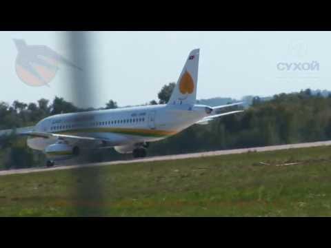 Sukhoi SuperJet 100 demo flight at MAKS 2013