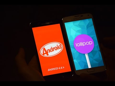 Galaxy S5 Android Lollipop vs Kitkat