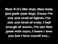 Ain't Really Love by Mary J. Blige (with lyrics)