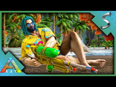 A SUPER SOAKER FLAMETHROWER? SUMMER BASH IS HERE! - Ark: Summer Bash [Cluster E166]