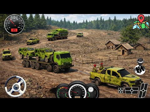 Offroad Army Cargo Truck Simulator 3D | Us Military Truck Driving Game 2026 | Cargo Transport