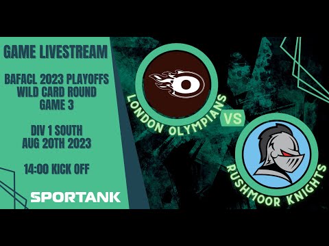 UK American Football - London Olympians v Rushmoor Knights