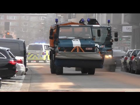Civiele Bescherming Brasschaat en Brandweer Ruimen kilometers lang olie spoor op in Antwerpen