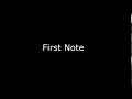 First Note On Pipe Organ