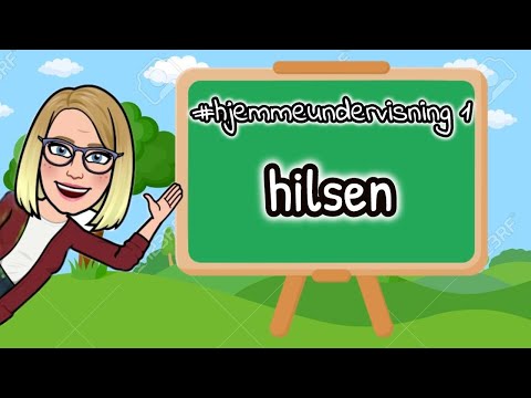 #hjemmeundervisning 1 - hilsen 😊