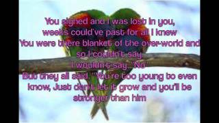 They Weren&#39;t There- Missy Higgins [LYRICS]