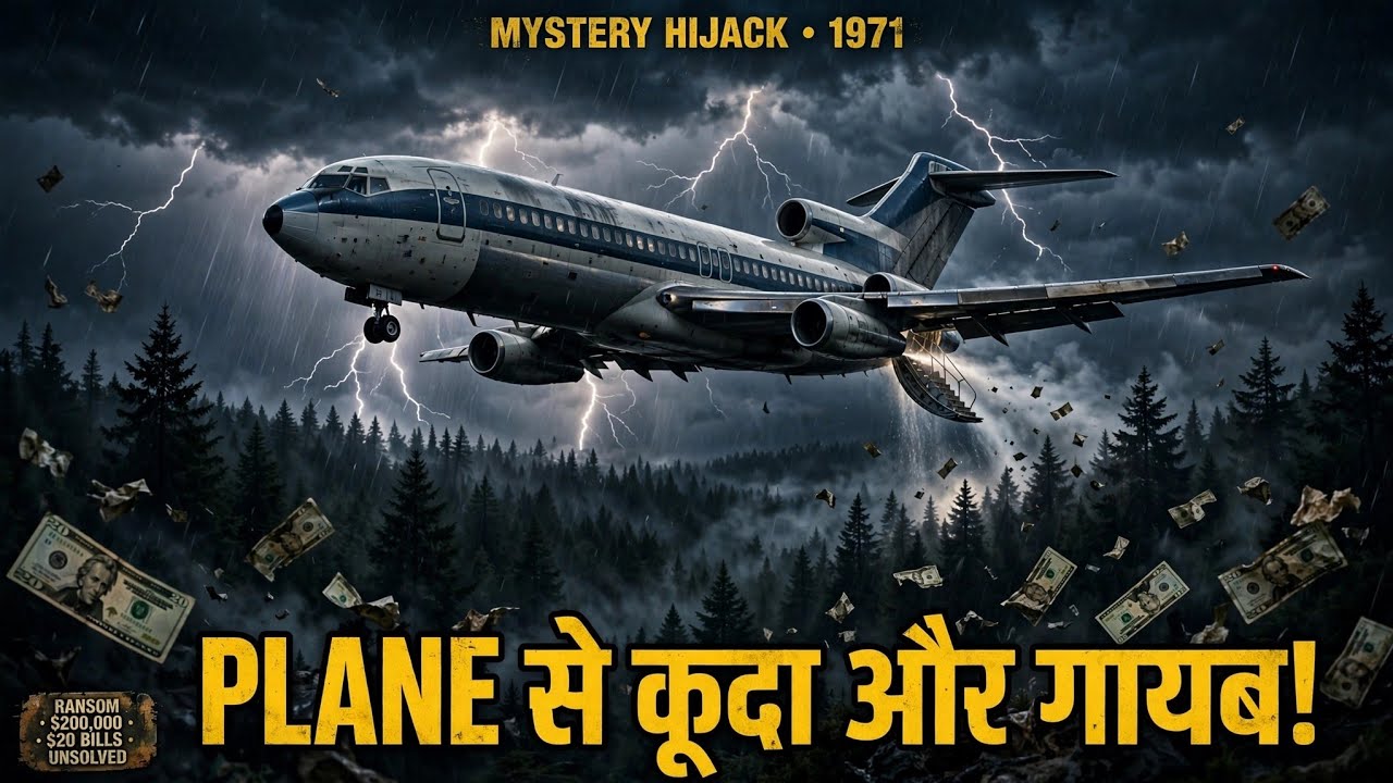 D.B. Cooper: उड़ते विमान से कूदा और फिर हमेशा के लिए गायब हो गया! ✈️😱 | Real Mystery Story#DBCooper