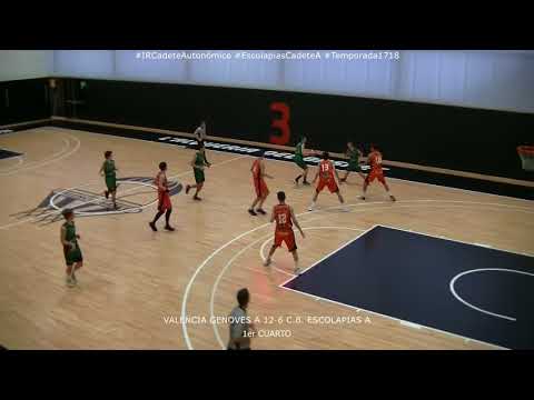 VALENCIA GENOVES A 85-57 C.B. ESCOLAPIAS A