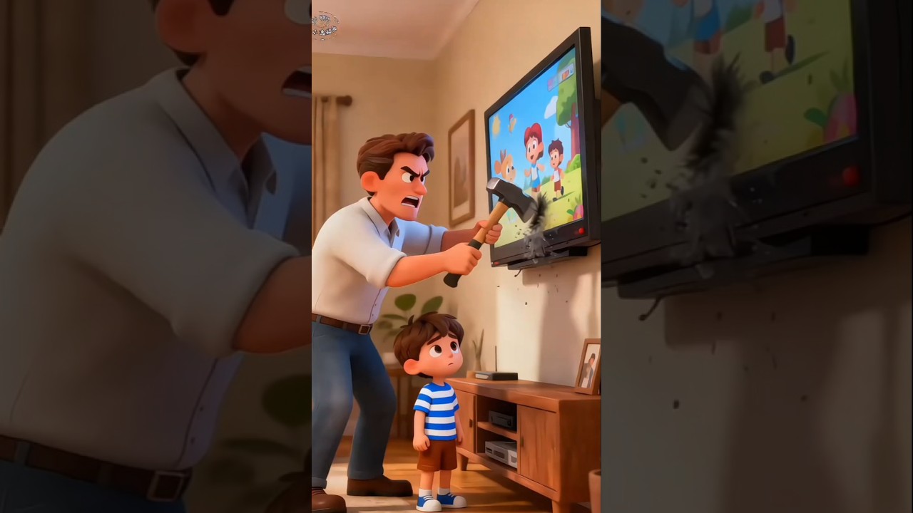 Vì sao bố lại đập TV?