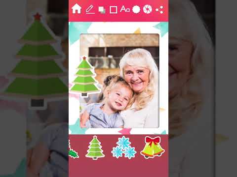Christmas Frames & Stickers Create New Year Cards Video