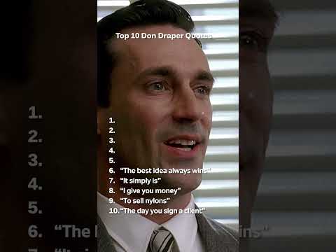 Don's Best Lines | Mad Men