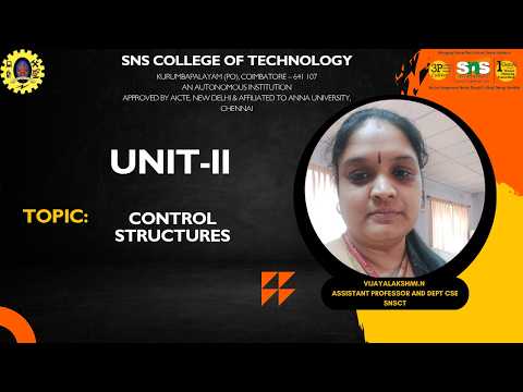 Control Structures Oops Using Java Sns Institutions