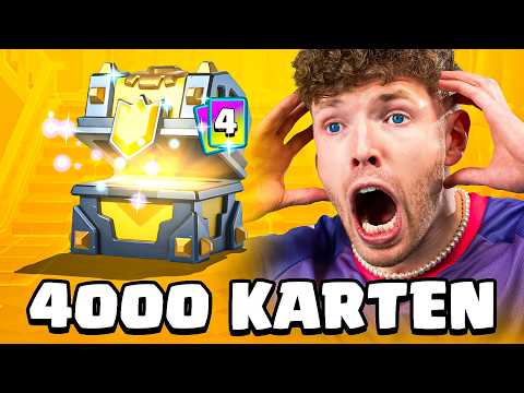 😱🤯MY 4,000 CARD OPENING in the F2P + PASS PROJECT! | Clash Royale German