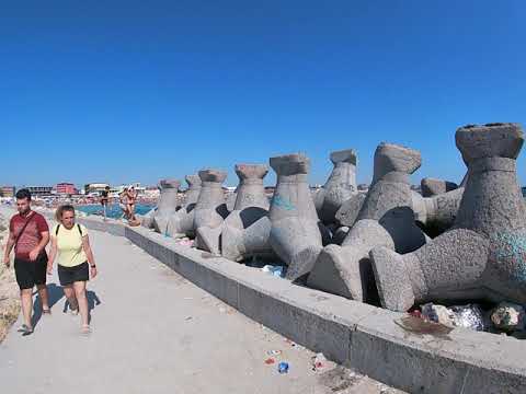 Walk On The Seafront In Costinesti / ROMANIA BEACH