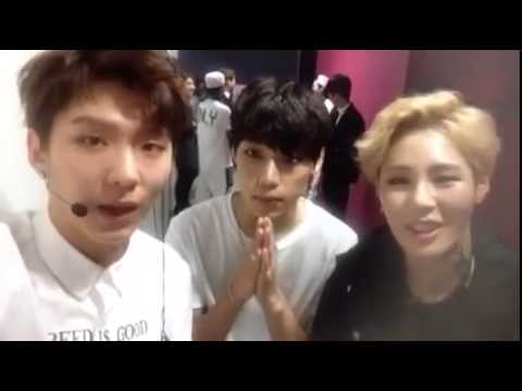 150523 음악중심 백스테이지 핫샷 성운, 몬스타엑스 기현, 히스토리 이정