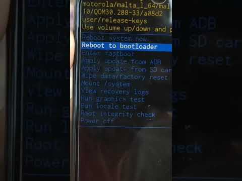 Moto E7 power hard reset
