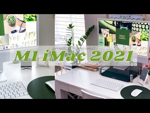 Apple iMac 24" 2021 Silver Renewed Unboxing & Setup