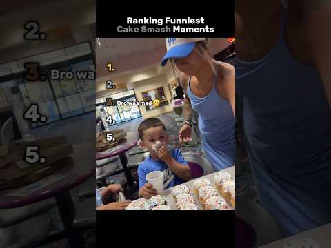 Ranking Funniest Cake Smash Moments😂❤️ #ranking #tiktok #funnymoments #moments #cakesmash