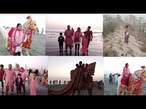 Karachi beach vlog 🏖️ very beautiful 😍❤️ and amazing 💞🥰 vlog with sughra kitchen