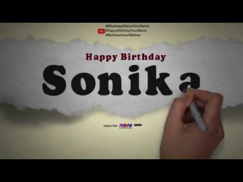 Happy Birthday Sonika | Whatsapp Status Sonika