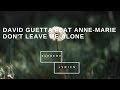 David Guetta feat Anne-Marie - Don't Leave Me Alone (Lyrics) David Guetta feat Anne-Marie - Don't Leave Me Alone (Lyrics)