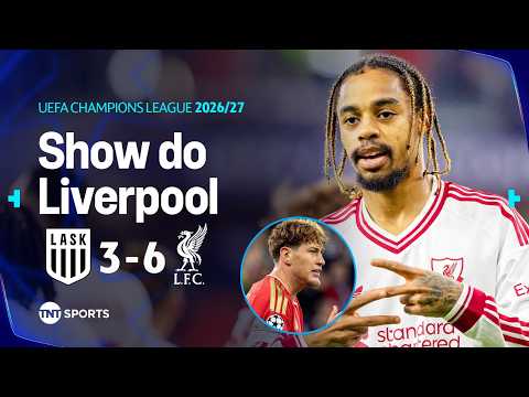HAT-TRICK ABSURDO DE BARCOLA E CHUVA DE GOLS NA CHAMPIONS LEAGUE! LASK 3 X 6 LIVERPOOL