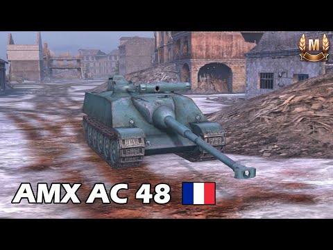 AMX AC 48 | 4,410 DAMAGE | WoT Blitz ACE Replays