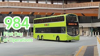 [TTS] First Day of Service 984 in Operation - Ride on a Volvo B9TL Wright Eclipse Gemini 2 Bus