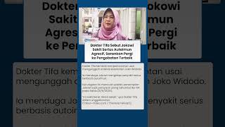 Dokter Tifa Soroti Kondisi Perut Jokowi yang Membuncit saat Pemulihan Alergi, Ajudan Membantah