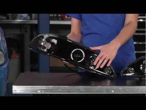 Mustang Raxiom Smoked Projector Headlights - Halo (94-98 All) Review
