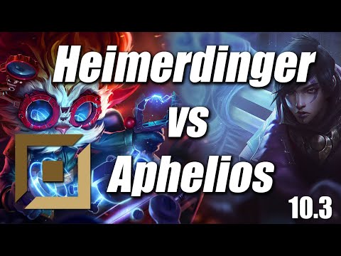 Heimerdinger vs Aphelios Bot Live Commentary Ranked NA 10.3