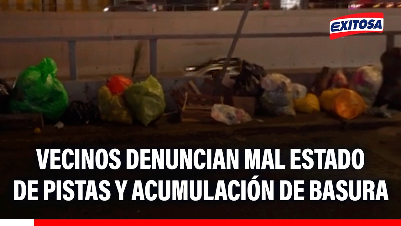 🔴🔵 Vecinos de Surquillo denuncian mal estado de pistas y acumulación de basura