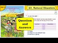Natural Disasters | Question Answers | std 4 | lesson 23 | EVS Part  1