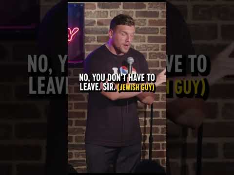 Jewish guy leaves comedy show during history joke. #shorts #standup