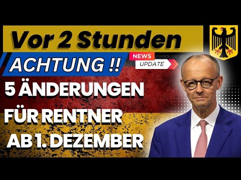 🚨 Renten-Krise im Dezember! 5 große Änderungen, die Rentner sofort betreffen!