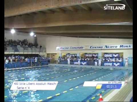Serie 4 dei 400 Stile Libero  Assoluti Maschi Agonisti -  Meeting di Halloween 8  Trofeo citta' di