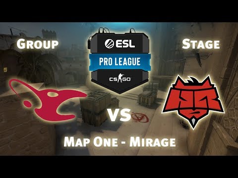 CS:GO - mousesports vs. HellRaisers [ Mirage ] Map 1 - ESL Pro League Season 9 Finals | 2019