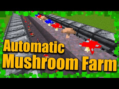 Insane Automatic Mushroom Farm in Minecraft!